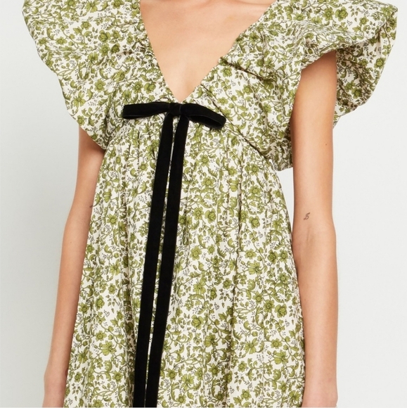 O.P.T Moda Didi Dress in Green Floral Size Large NWT - Picture 8 of 12